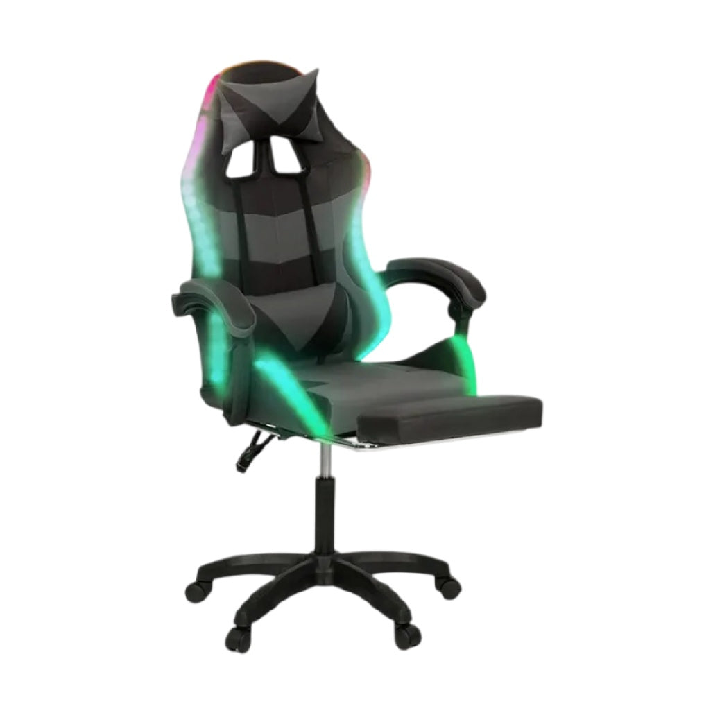 **Chaise de bureau gamer avec éclairage LED et design ergonomique**