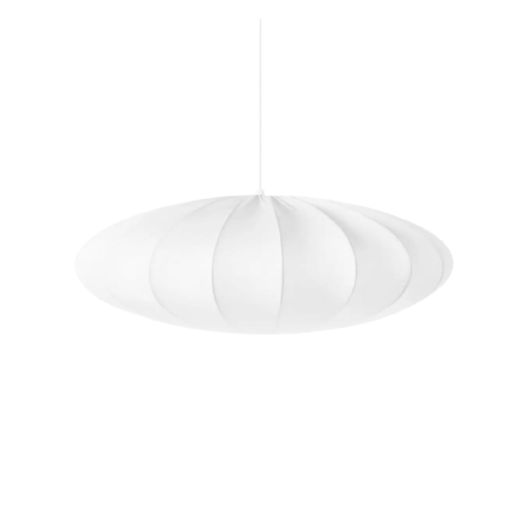 **Suspension Lumineuse en Forme d'Ovale en Blanc**